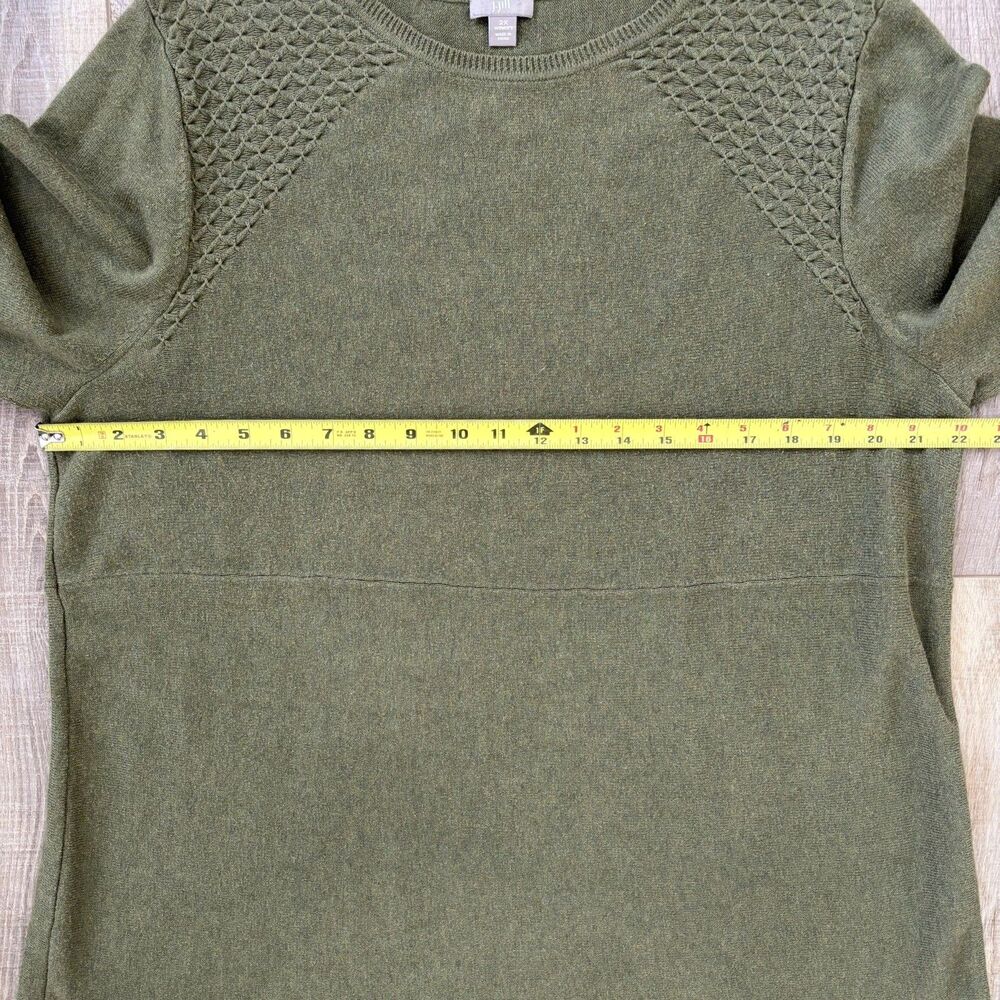 J. Jill Womens Green Sweater Dress 2X Cotton Capsule Classic Minimalist Teacher - Picture 9 of 12